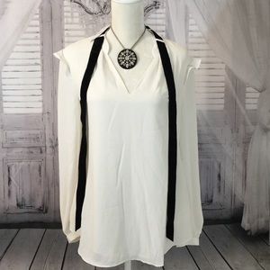 WHBM Shirt w/ optional black tie or white NWT